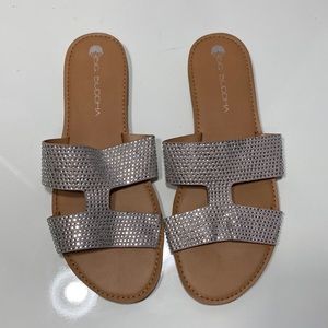 Big Buddha Rhinestone Slide Sandal
